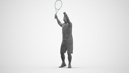 3D people model man sport, scanned human for 3ds Max rendering, square thumbnail