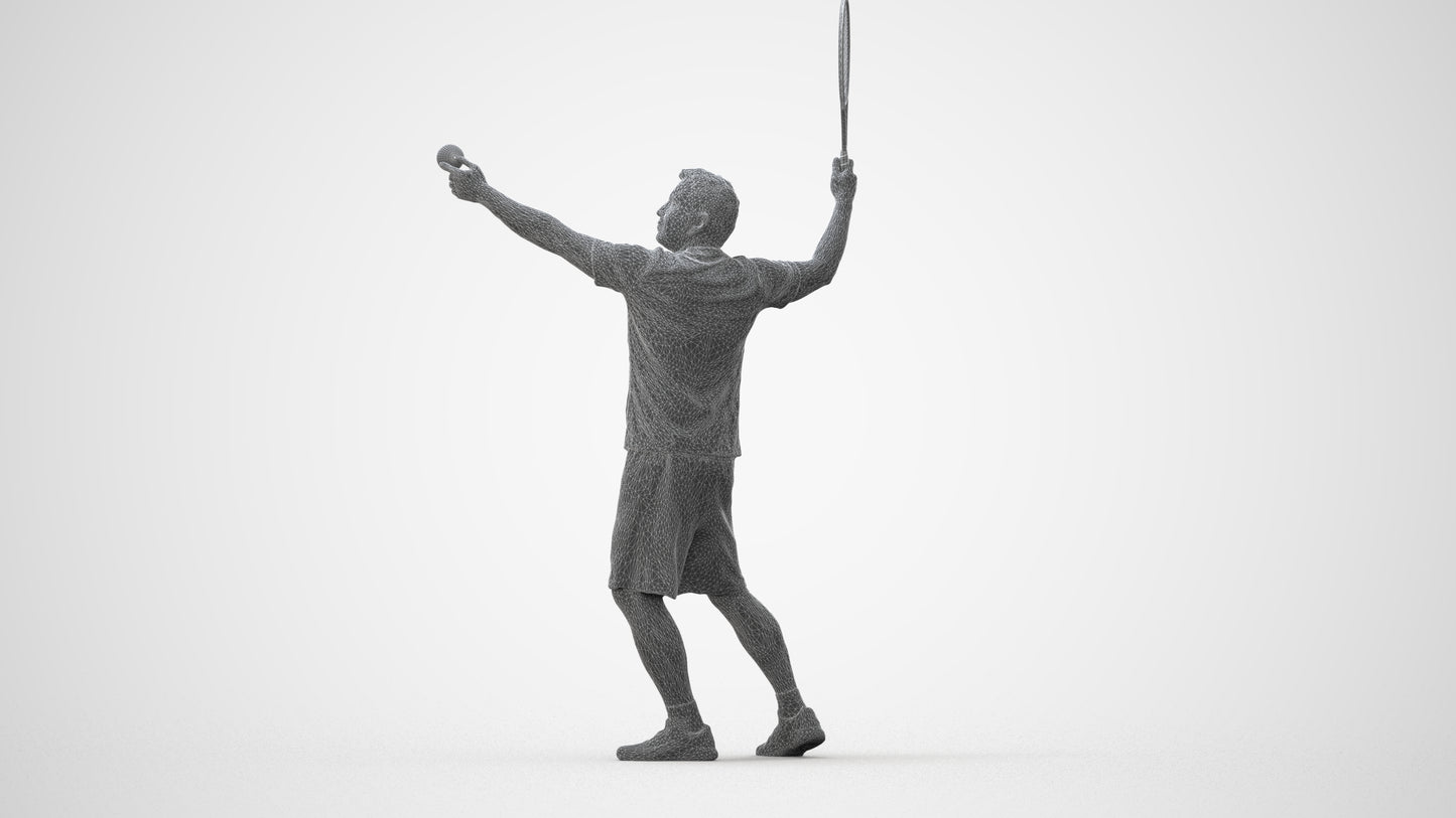 3D people model man sport, scanned human for 3ds Max rendering, wireframe front view