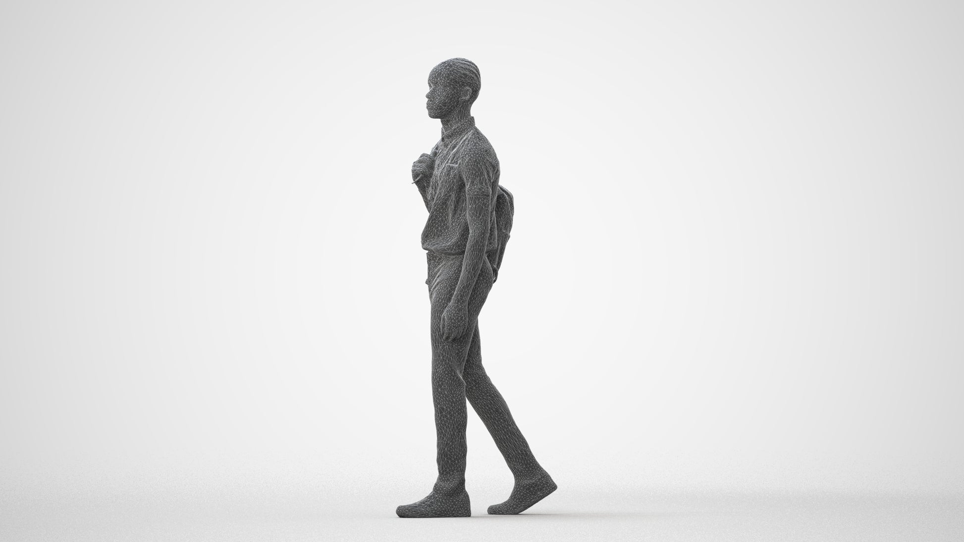 scanned 3D boy kids, photogrammetry people for Enscape and V-Ray, square thumbnail