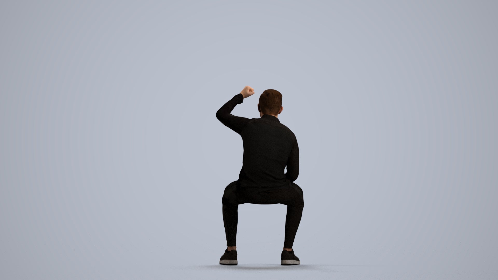 scanned 3D boy casual kids, photogrammetry people for Enscape and V-Ray, front view render