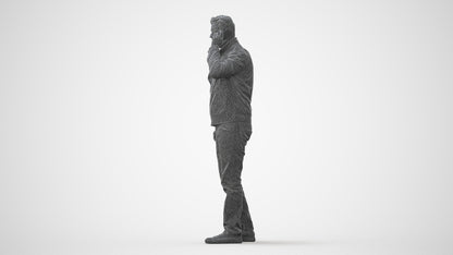 realistic 3D people man casual standing, render-ready for V-Ray and Corona, FBX OBJ, square thumbnail