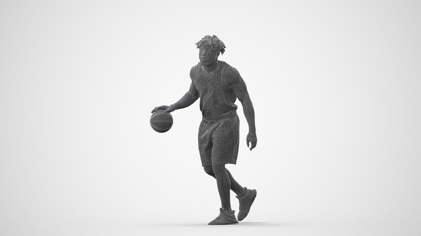 3D scanned man sport, photorealistic archviz people for Enscape and SketchUp, square thumbnail