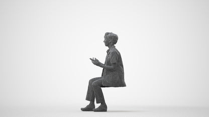 scanned 3D woman medical, photogrammetry people for Enscape and V-Ray, square thumbnail