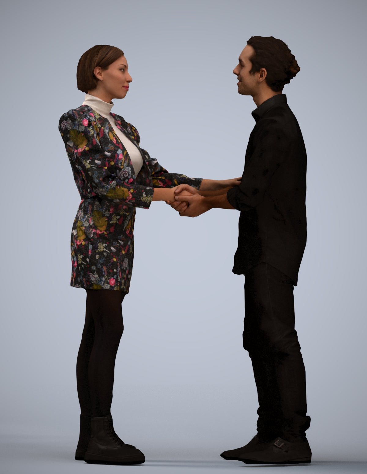 realistic 3D people woman business, render-ready for V-Ray and Corona, FBX OBJ