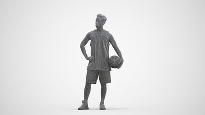realistic 3D people man sport, render-ready for V-Ray and Corona, FBX OBJ, three-quarter front view render