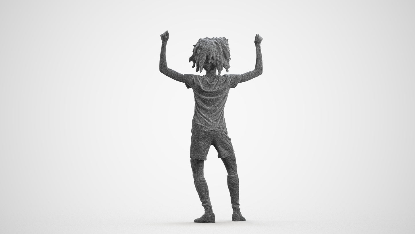 realistic 3D people woman sport, render-ready for V-Ray and Corona, FBX OBJ, wireframe front view