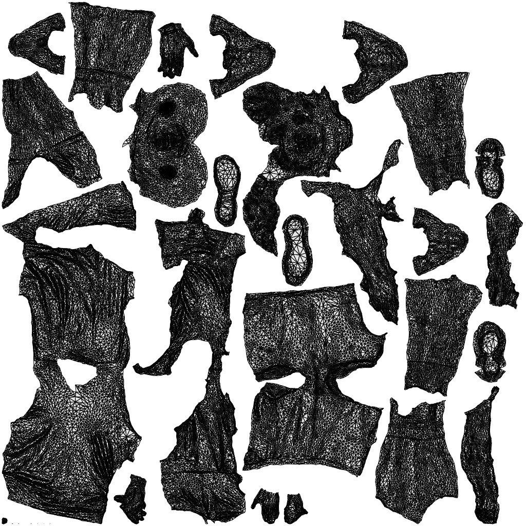 realistic 3D people girl sport kids, render-ready for V-Ray and Corona, FBX OBJ, wireframe top-down view