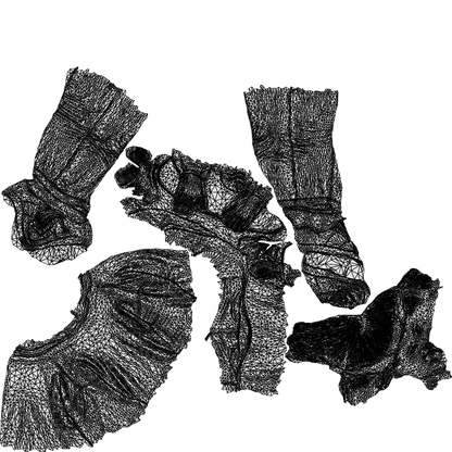 3D people model girl casual kids, scanned human for 3ds Max rendering, wireframe top-down view
