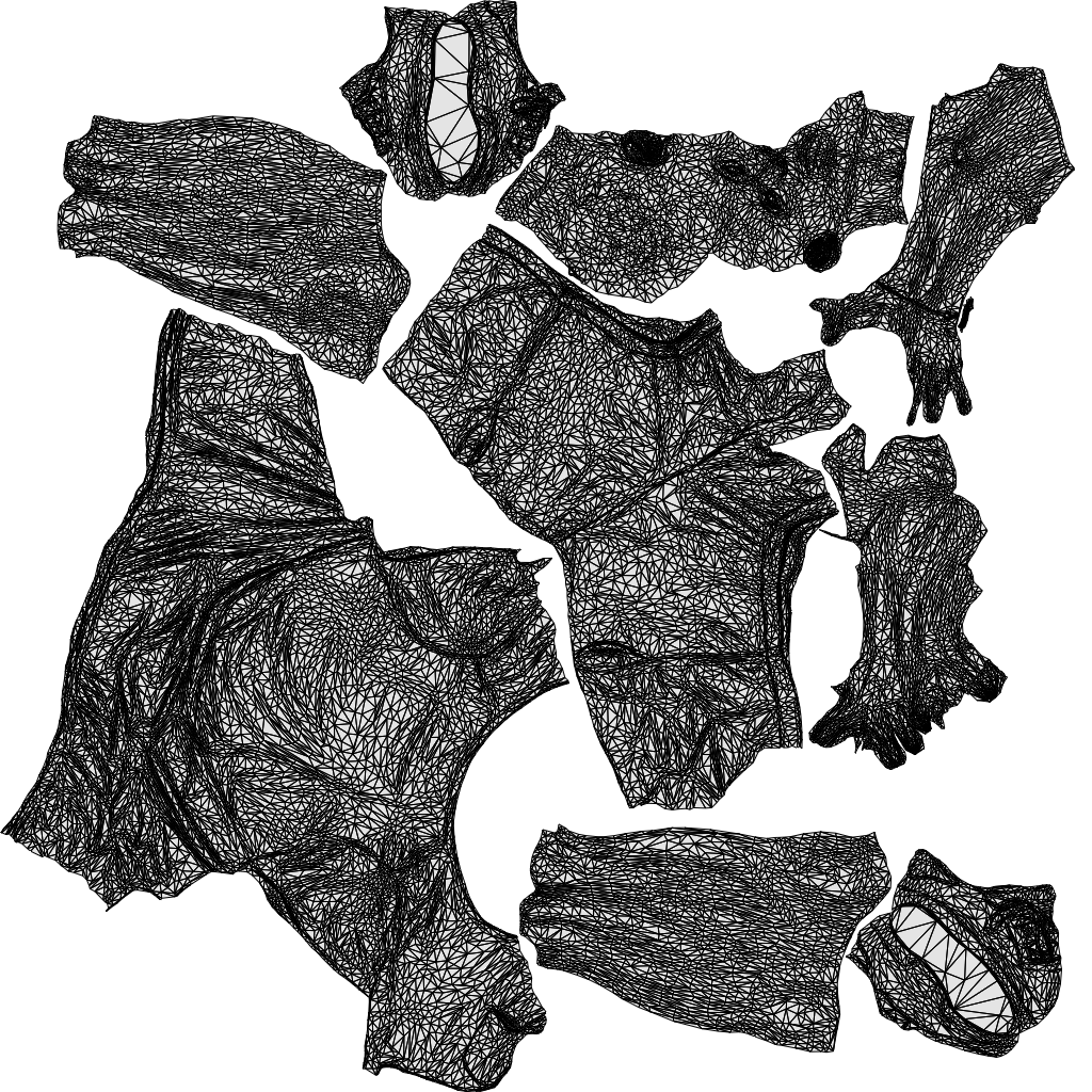 realistic 3D people man casual standing, render-ready for V-Ray and Corona, FBX OBJ, wireframe top-down view