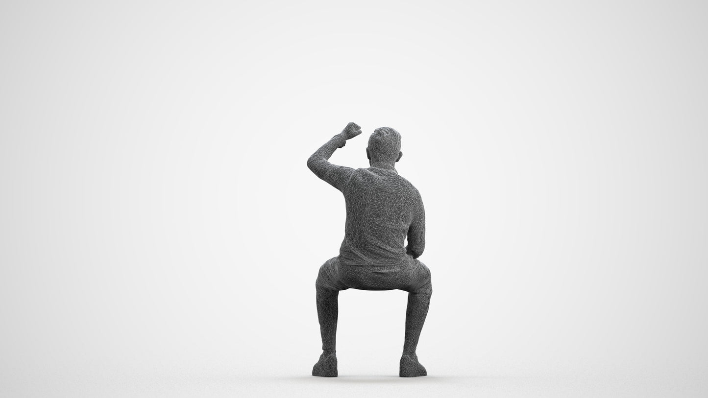 scanned 3D boy casual kids, photogrammetry people for Enscape and V-Ray, wireframe front view