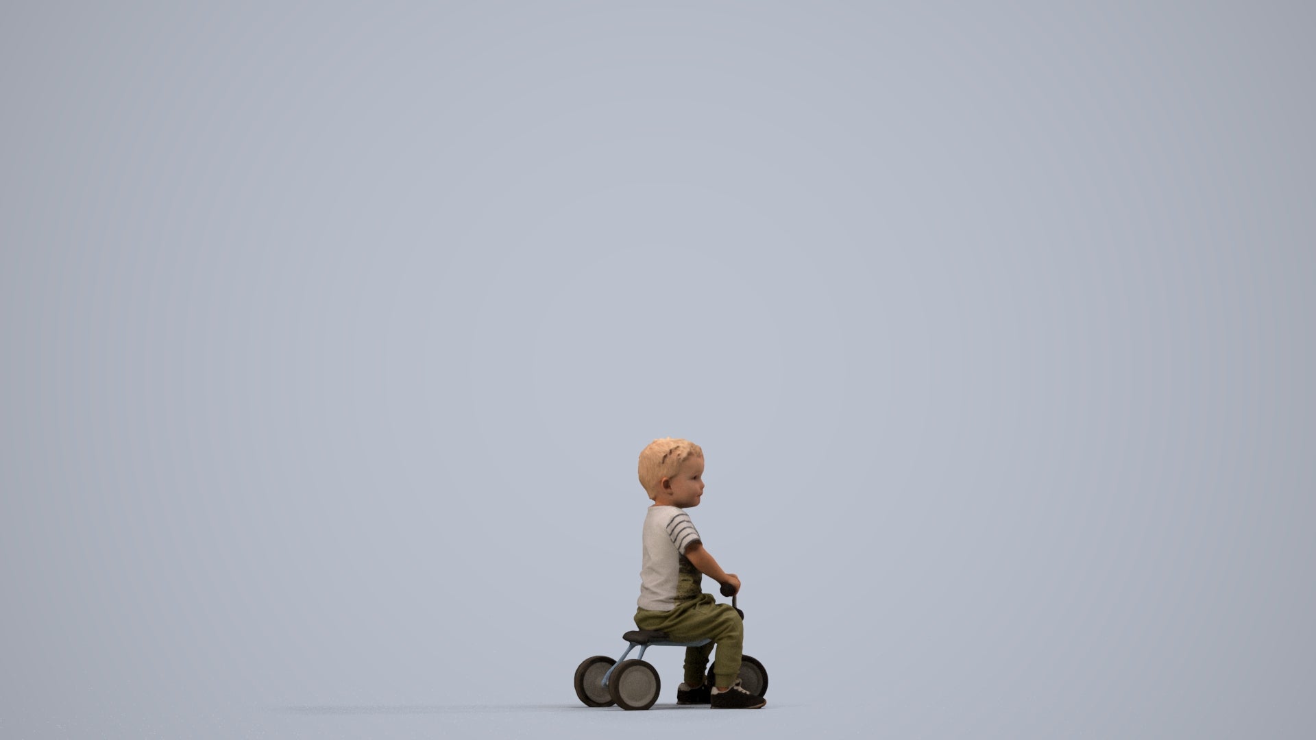 realistic 3D people boy casual kids, render-ready for V-Ray and Corona, FBX OBJ, side view render