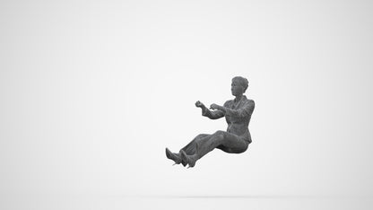 3D scanned woman driving business, photorealistic archviz people for Enscape and SketchUp, wireframe back view