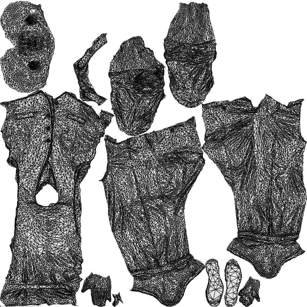 realistic 3D people man business, render-ready for V-Ray and Corona, FBX OBJ, wireframe top-down view