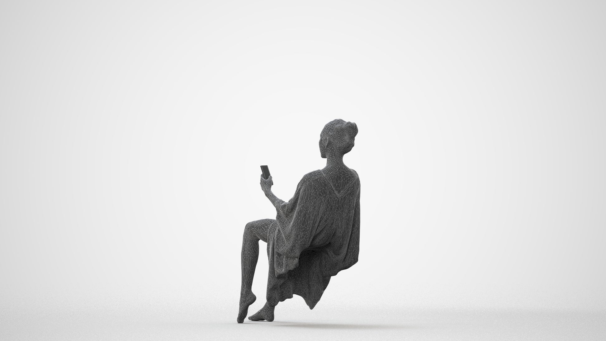 realistic 3D woman pool, scanned archviz people for Blender and 3ds Max, square thumbnail