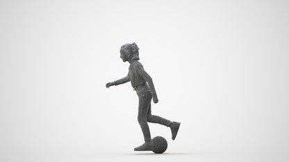 3D scanned girl kids sport, photorealistic archviz people for Enscape and SketchUp, square thumbnail