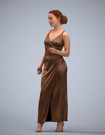realistic 3D human woman formal formalaffairs, archviz people FBX OBJ for Blender