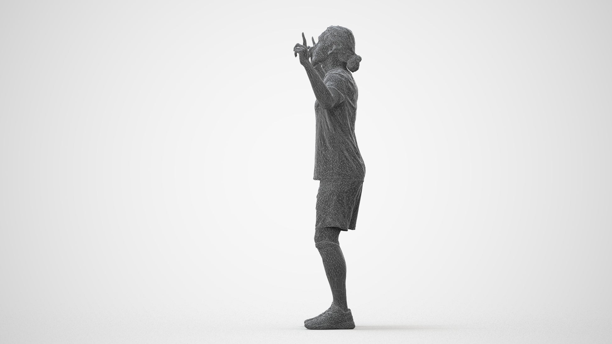photogrammetry 3D man sport, realistic human model archviz FBX, square thumbnail