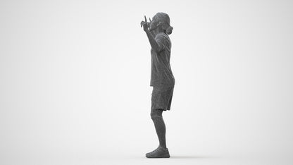 photogrammetry 3D man sport, realistic human model archviz FBX, square thumbnail