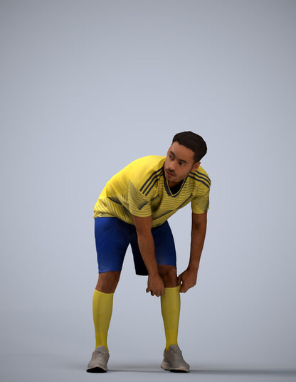 scanned 3D man sport, photogrammetry people for Enscape and V-Ray