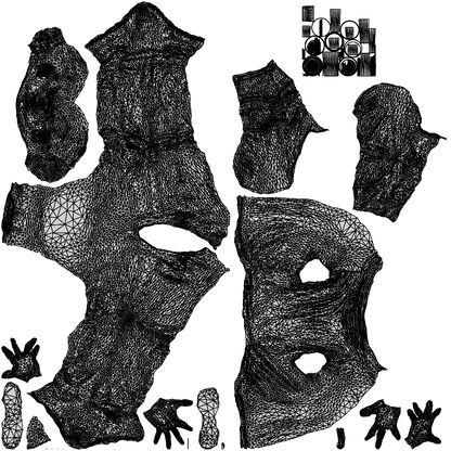realistic 3D people man casual sitting, render-ready for V-Ray and Corona, FBX OBJ, wireframe top-down view