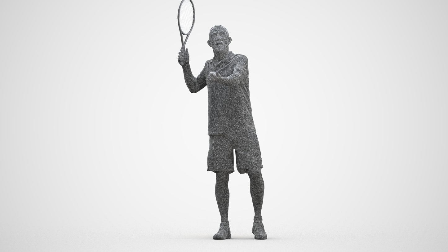 3D scanned man sport, photorealistic archviz people for Enscape and SketchUp, three-quarter front view render