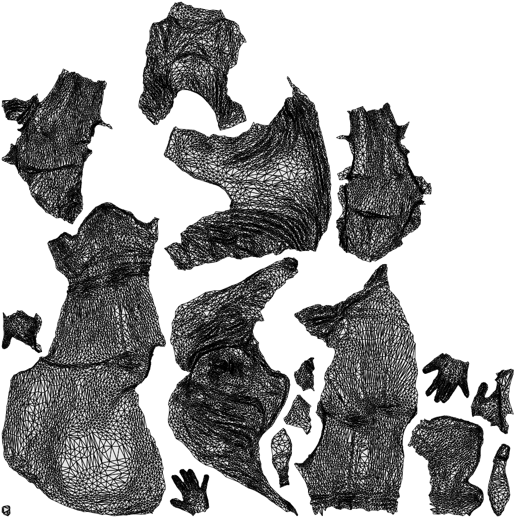 realistic 3D people woman casual sitting, render-ready for V-Ray and Corona, FBX OBJ, wireframe top-down view