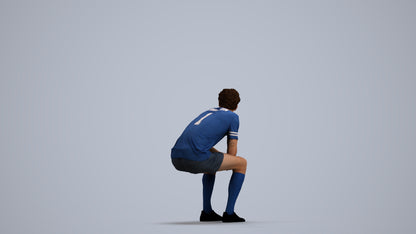 photogrammetry 3D man sport, realistic human model archviz FBX, front view render