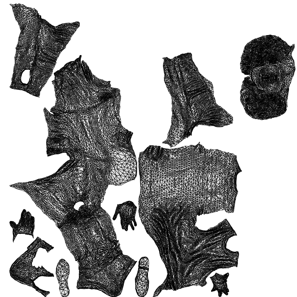 3D people model man casual sitting, scanned human for 3ds Max rendering, wireframe top-down view