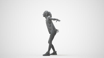 realistic 3D people woman sport, render-ready for V-Ray and Corona, FBX OBJ, square thumbnail