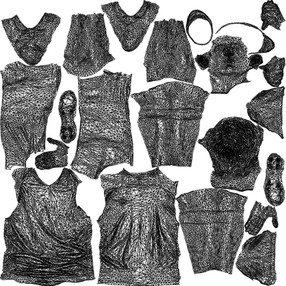 realistic 3D boy sport, scanned archviz people for Blender and 3ds Max, wireframe top-down view