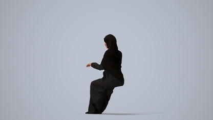 3D people model woman business, scanned human for 3ds Max rendering, three-quarter view render