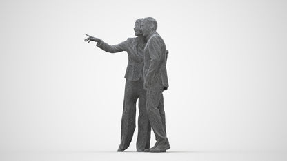 3D people model woman business, scanned human for 3ds Max rendering, wireframe back view