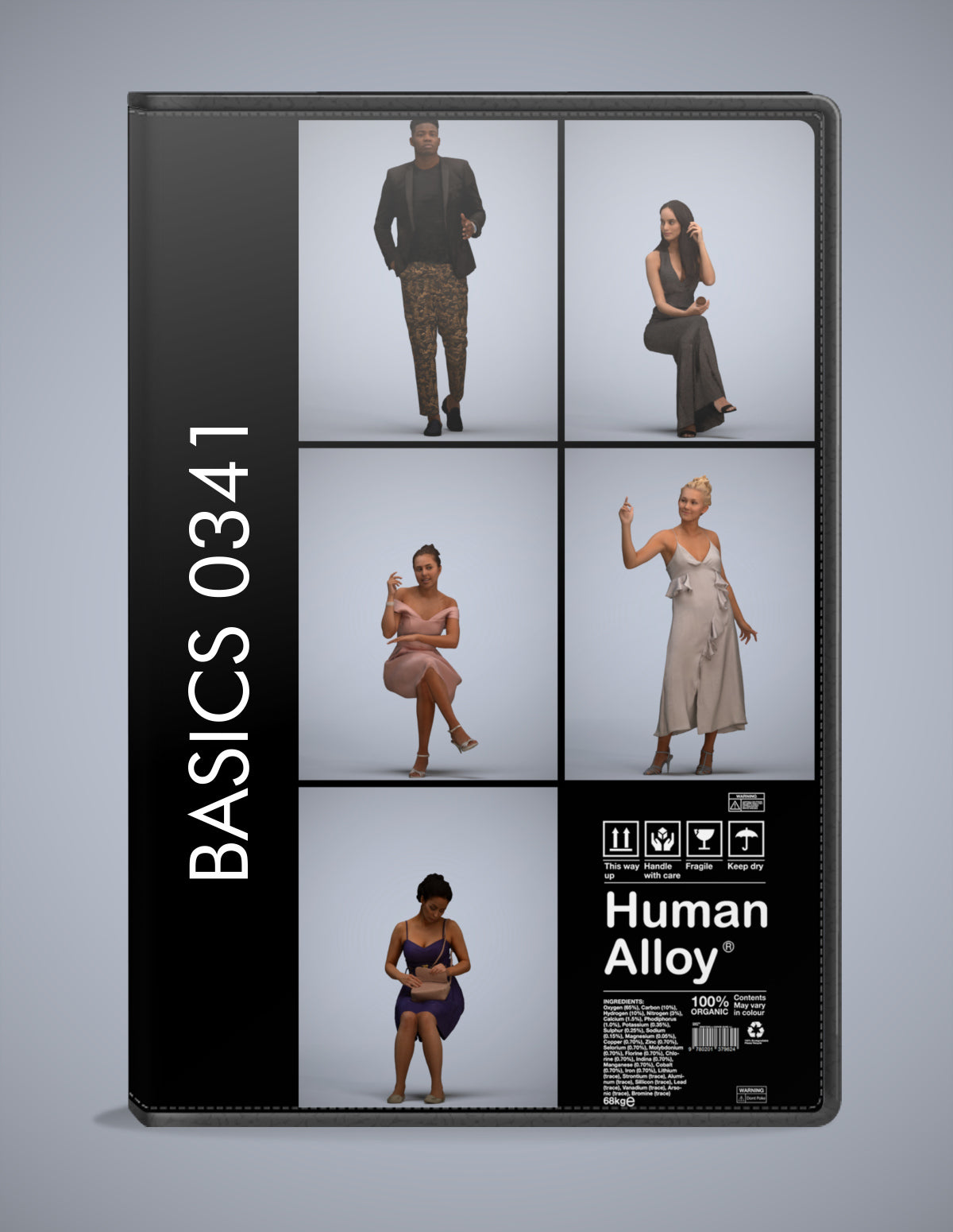 scanned 3D people formalaffairs collection, 5 photogrammetry models for Enscape and V-Ray