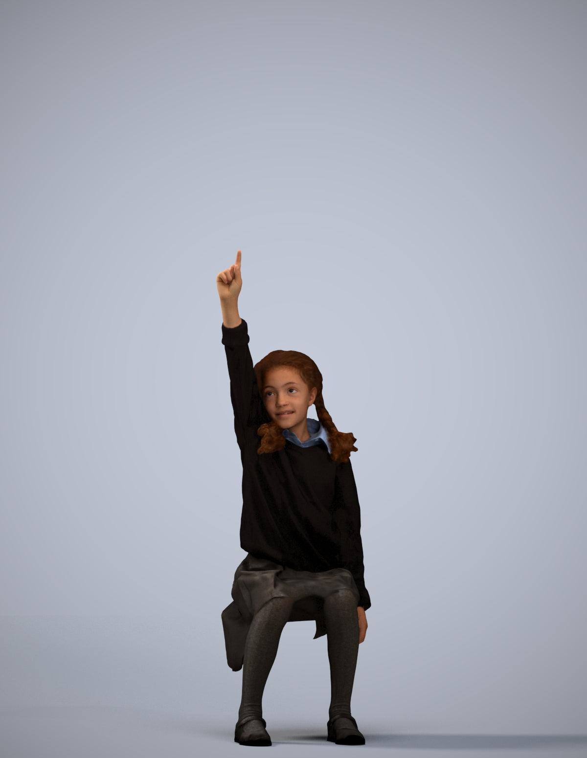 photogrammetry 3D girl kids, realistic human model archviz FBX