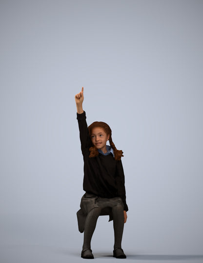 photogrammetry 3D girl kids, realistic human model archviz FBX