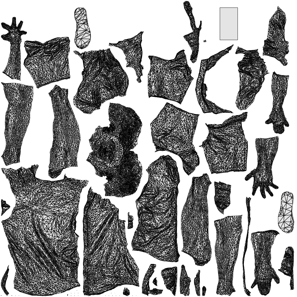 photogrammetry 3D man casual standing, realistic human model archviz FBX, wireframe top-down view