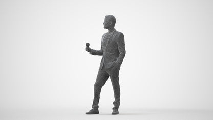 3D people model man formal formalaffairs, scanned human for 3ds Max rendering, square thumbnail