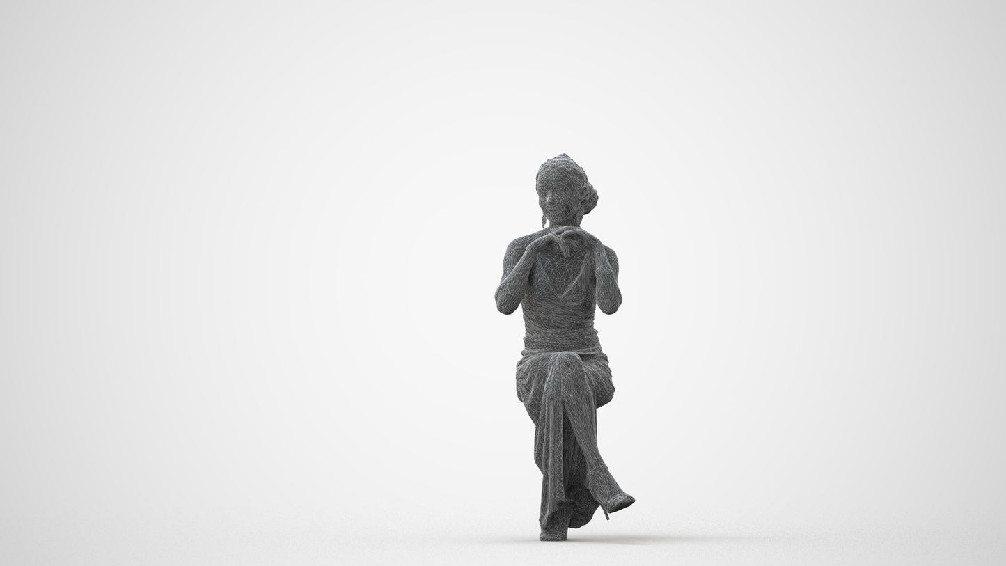 3D people model woman formal formalaffairs, scanned human for 3ds Max rendering, square thumbnail