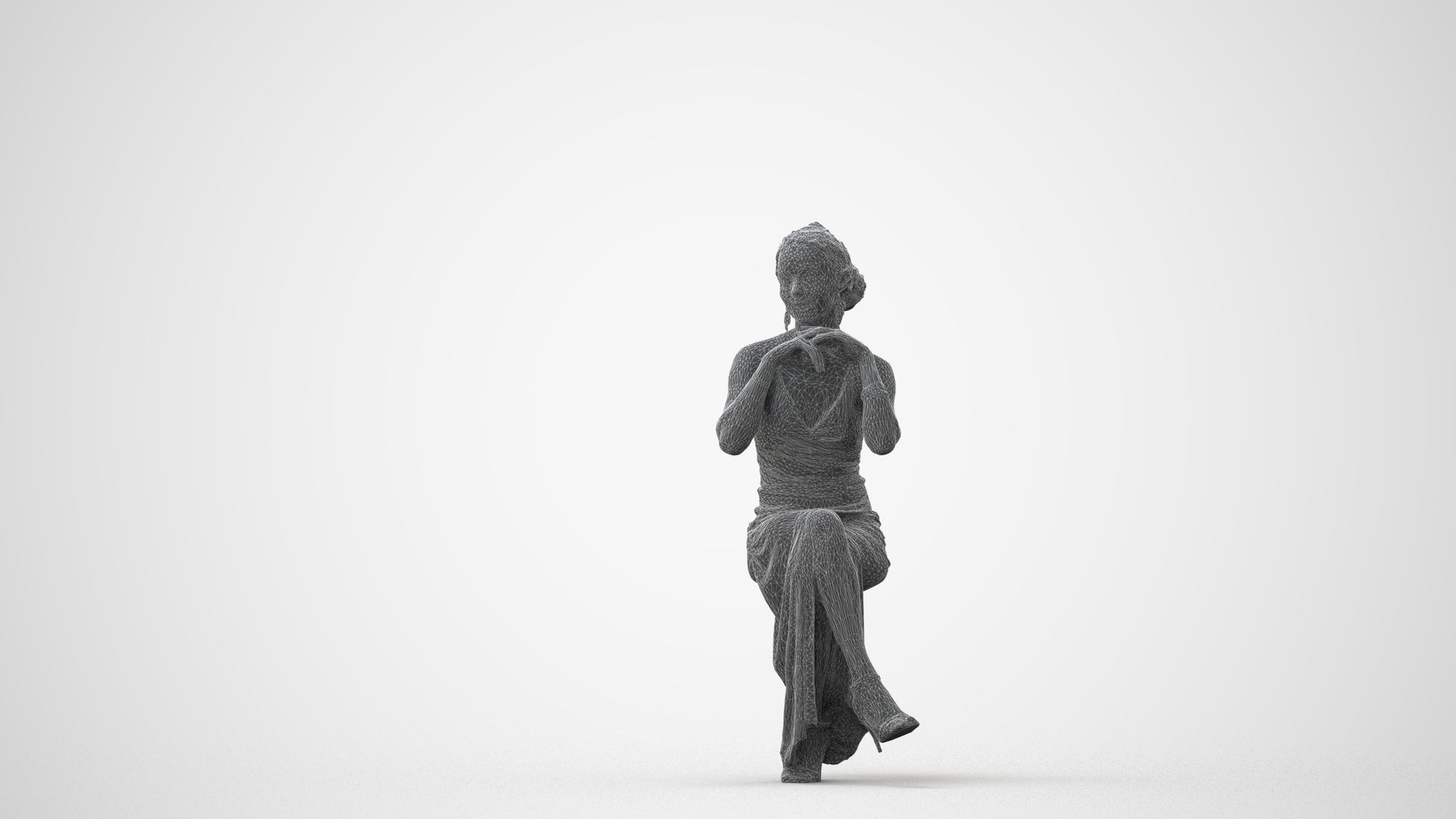 3D people model woman formal formalaffairs, scanned human for 3ds Max rendering, square thumbnail