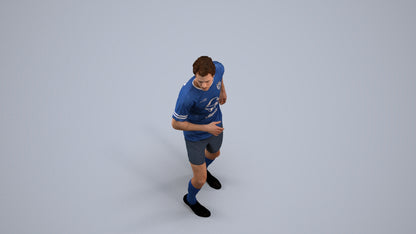 realistic 3D people man sport, render-ready for V-Ray and Corona, FBX OBJ, back view render