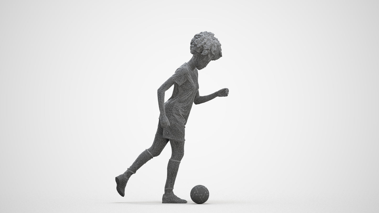 3D people model woman sport, scanned human for 3ds Max rendering, three-quarter front view render
