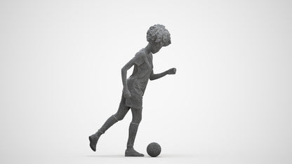 3D people model woman sport, scanned human for 3ds Max rendering, three-quarter front view render