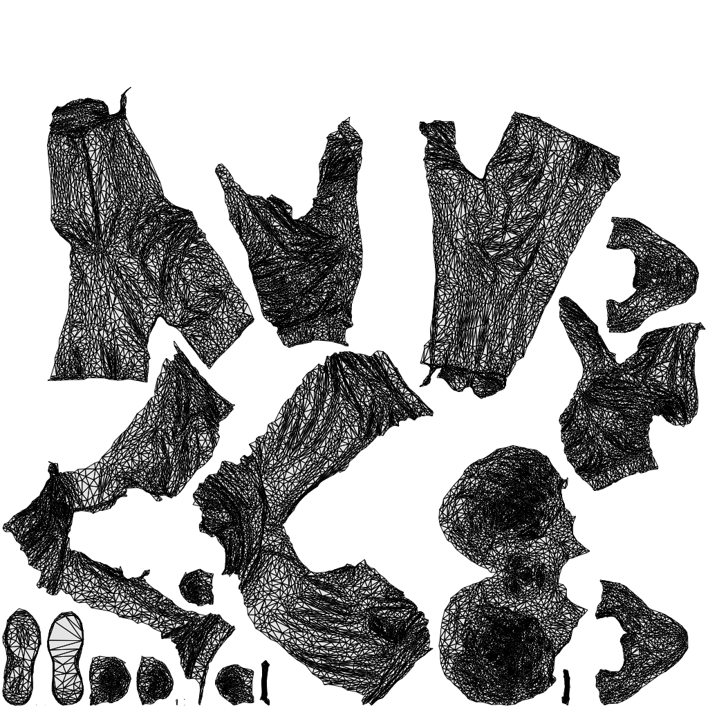 3D human model man sport, photogrammetry scanned person for archviz, wireframe top-down view