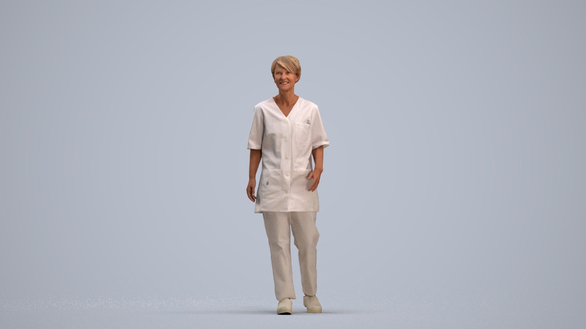 photogrammetry 3D woman standing, realistic human model archviz FBX, standing pose render