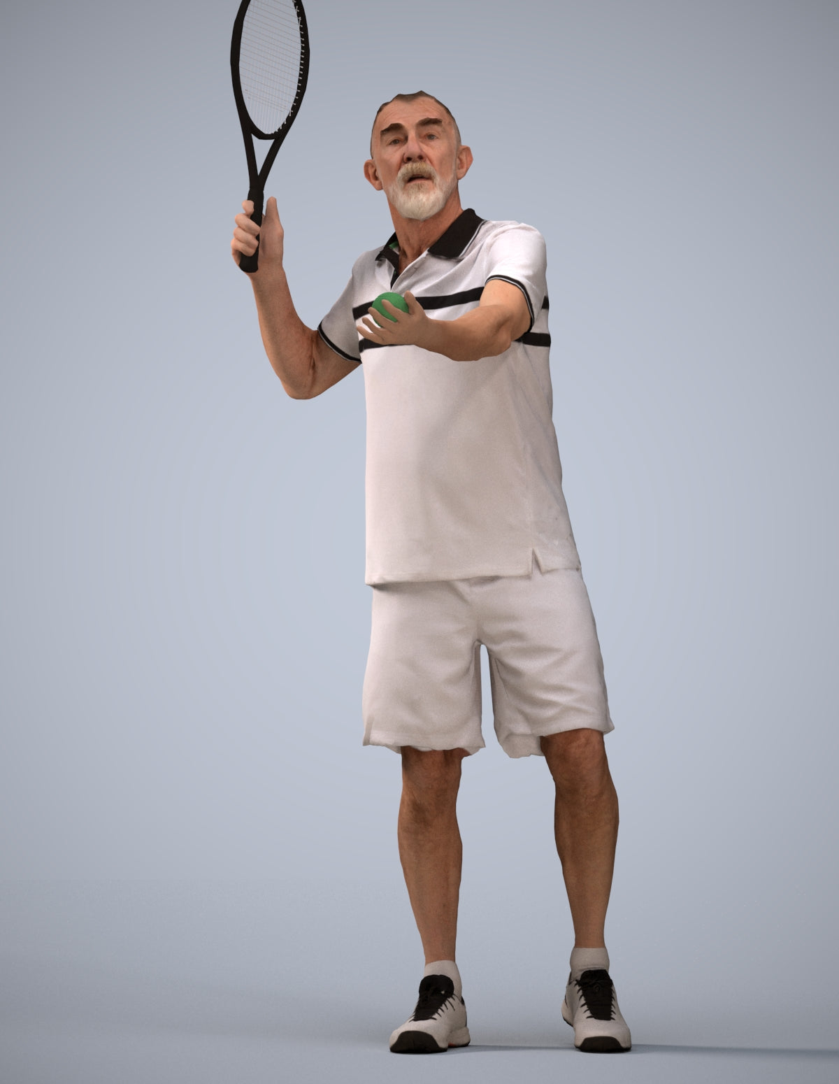 3D scanned man sport, photorealistic archviz people for Enscape and SketchUp