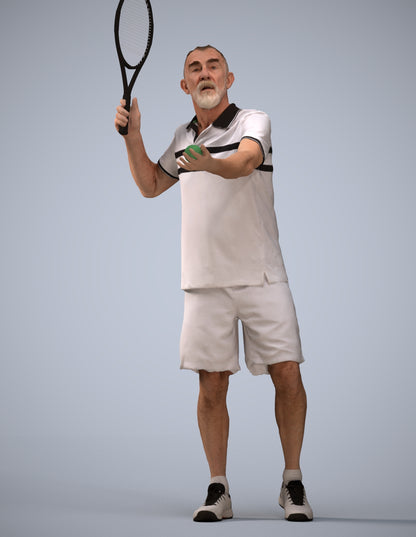 3D scanned man sport, photorealistic archviz people for Enscape and SketchUp