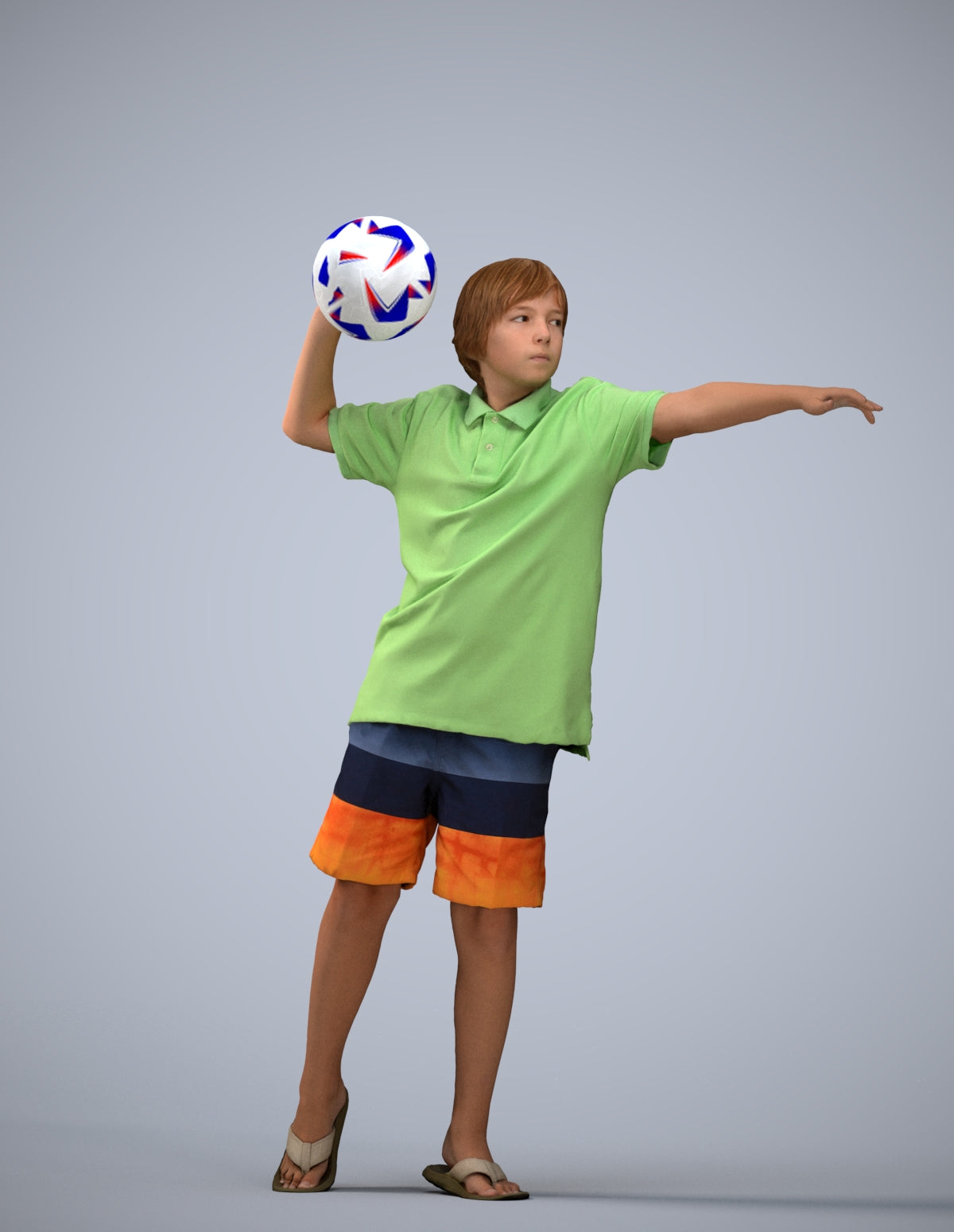 3D people model boy sport kids, scanned human for 3ds Max rendering