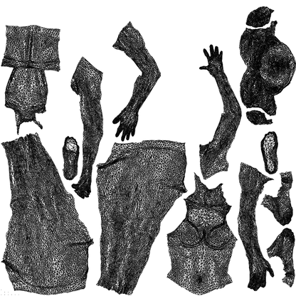 photogrammetry 3D woman bathroom, realistic human model archviz FBX, wireframe top-down view