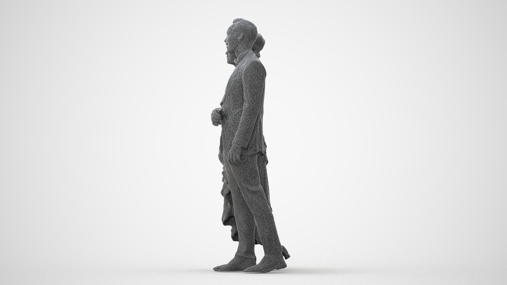 photogrammetry 3D woman formal couple, realistic human model archviz FBX, square thumbnail