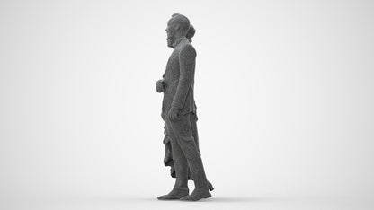 photogrammetry 3D woman formal couple, realistic human model archviz FBX, square thumbnail